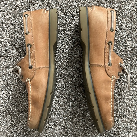 MEN'S SPERRY LEEWARD 2 EYE BOAT SHOES Size 10.5 W Color Sahara - Picture 8 of 12